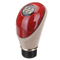 LuxShift Wooden Leather Gear Knob Universal 5Speed Manual Car Shift Lever 3