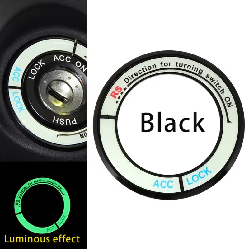 GlowRing Luminous Ignition Switch Cover Alloy Car Start Button Decor For Toyota Corolla 2