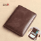 SlimGuard Vintage RFID Leather Mini Wallet UltraThin Card Holder With Money Clip 5