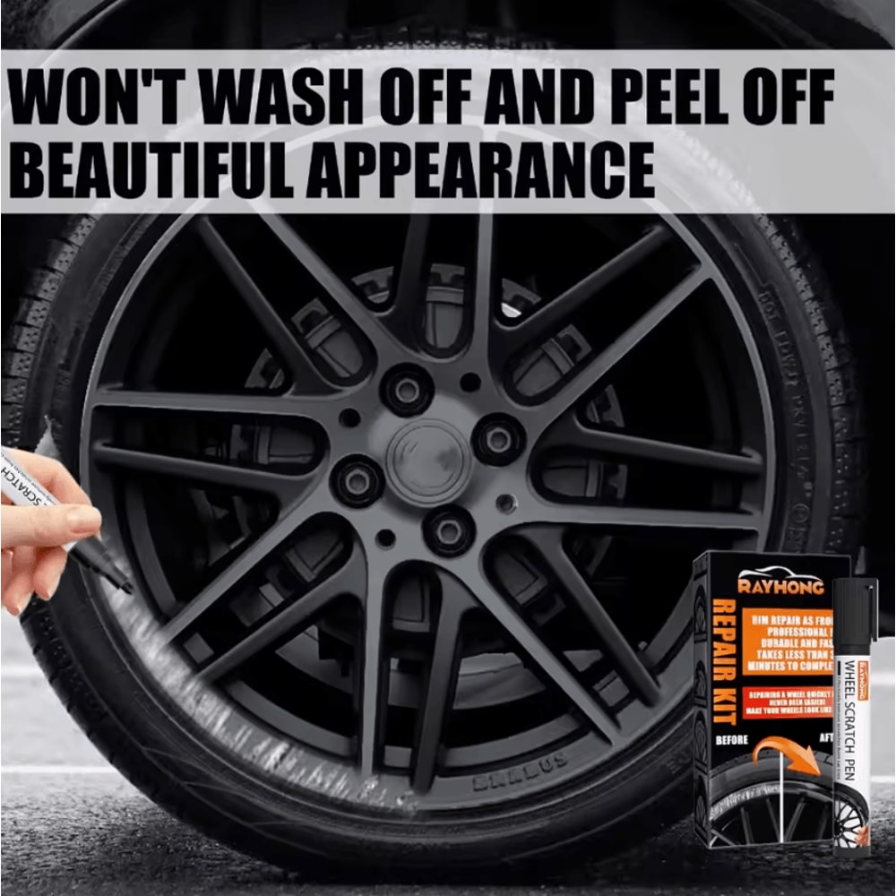 RimFix Pro Universal Wheel Scratch Repair Kit DIY Alloy Rim Paint Restoration Tool 0