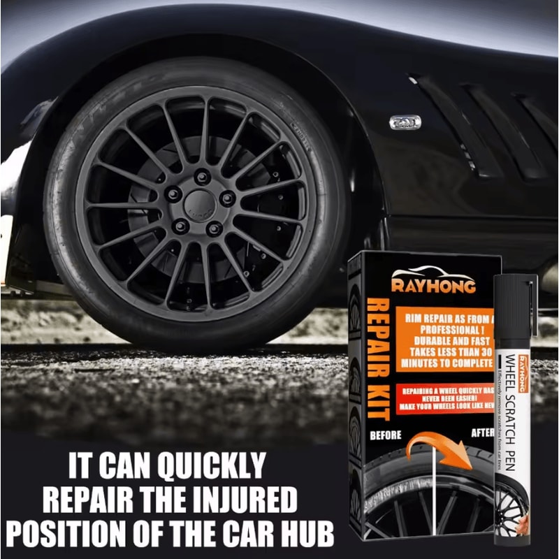RimFix Pro Universal Wheel Scratch Repair Kit DIY Alloy Rim Paint Restoration Tool 1