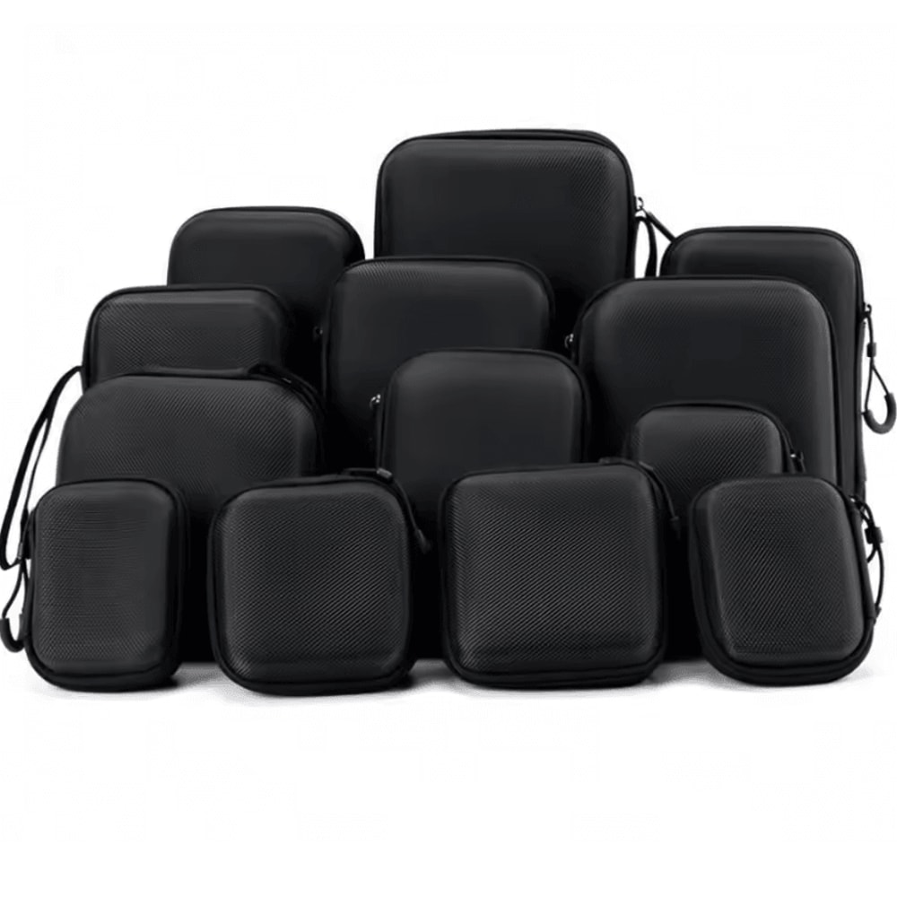 CarryCore Mini EVA Earphone Case Portable Hard Shell Zipper Storage Box 1