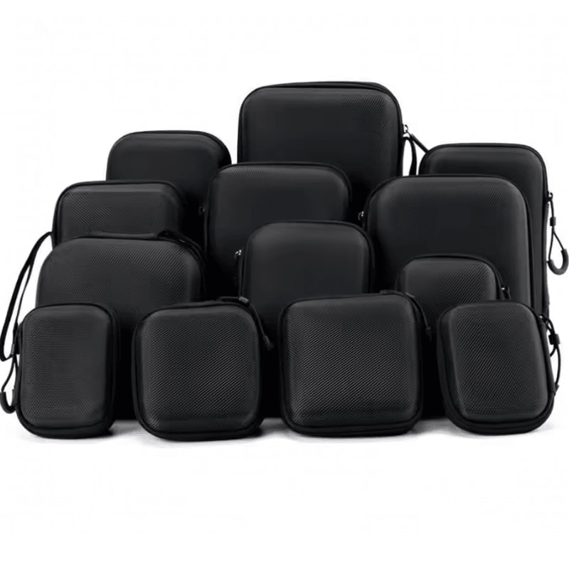 CarryCore Mini EVA Earphone Case Portable Hard Shell Zipper Storage Box 1