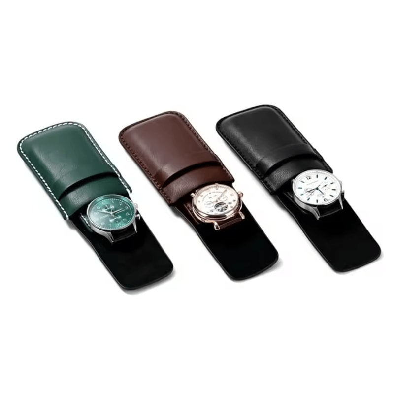 Luxury Travel Watch Organizer Pouch AntiDust Jewelry Storage Bag 3