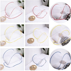 portable pop-up mosquito head net – foldable anti-mosquito face & bed cover