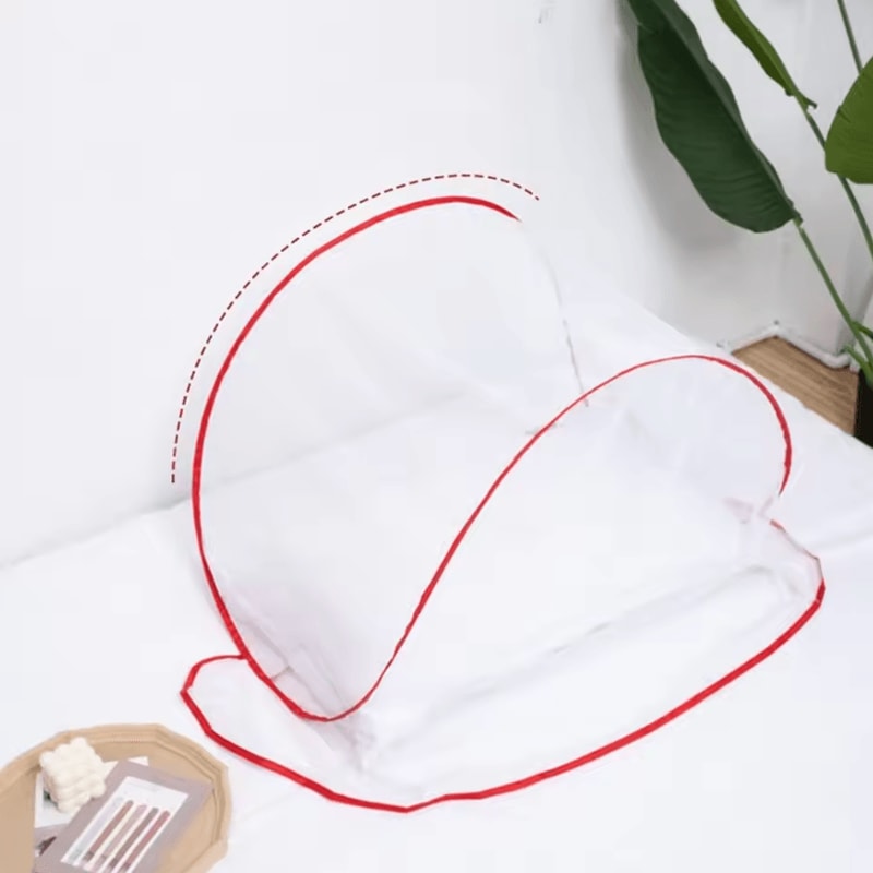 Portable PopUp Mosquito Head Net Foldable AntiMosquito Face Bed Cover 4