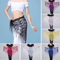 Shimmering Sequin Belly Dance Hip Scarf Tassel Waist Belt For Performance Festivals 0