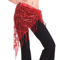 Shimmering Sequin Belly Dance Hip Scarf Tassel Waist Belt For Performance Festivals 9