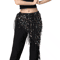 Shimmering Sequin Belly Dance Hip Scarf Tassel Waist Belt For Performance Festivals 8