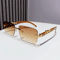 Retro Rimless UV400 Sunglasses Metal Temple CutEdge Summer Shades 2
