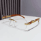 Retro Rimless UV400 Sunglasses Metal Temple CutEdge Summer Shades 5