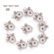 Elegant Pearl Rhinestone Flower Buttons 10PCS Set Crystal DIY Wedding Embellishments 3