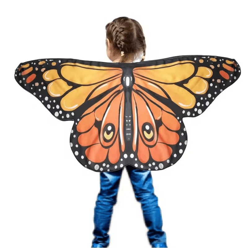Butterfly Fairy Wings Cape For Kids Lightweight Pixie Costume Shawl 1