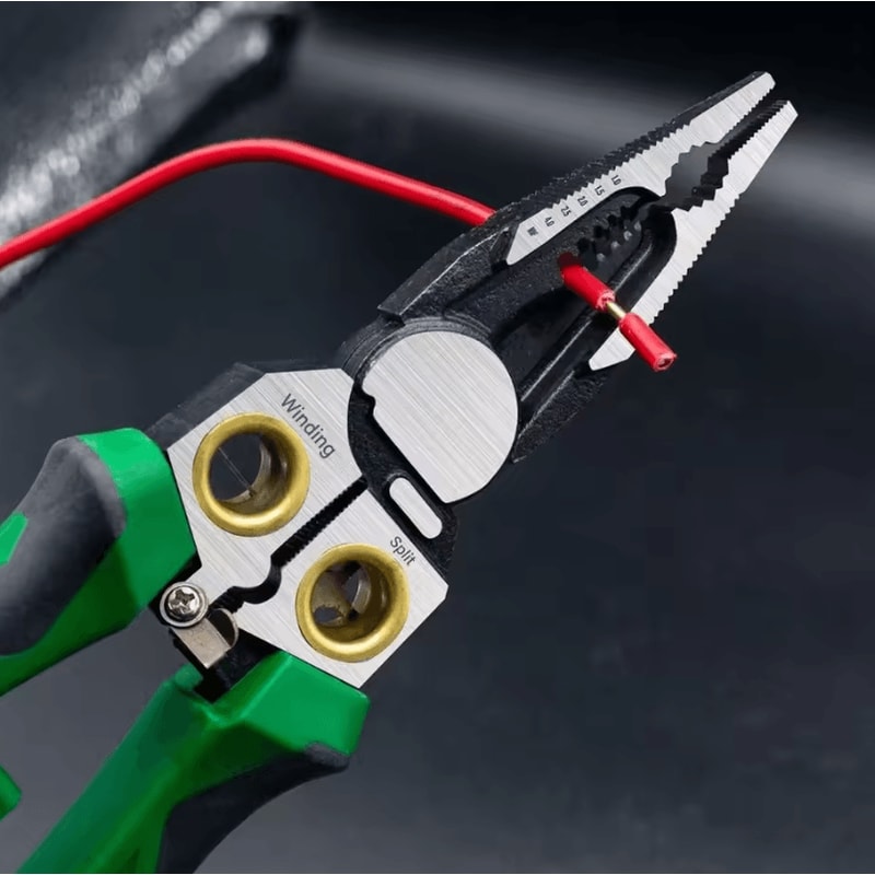 8in1 Automatic Wire Stripper Pliers With Voltage Tester Precision Electrical Tool 1
