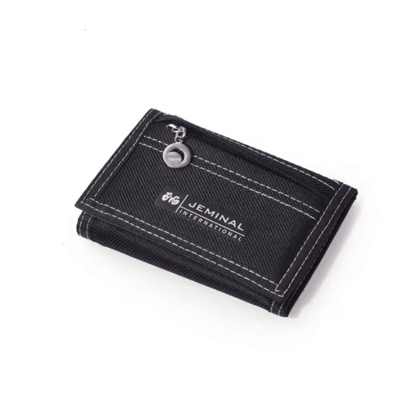 Compact Canvas Trifold Wallet With Coin Pocket Card Organizer 4