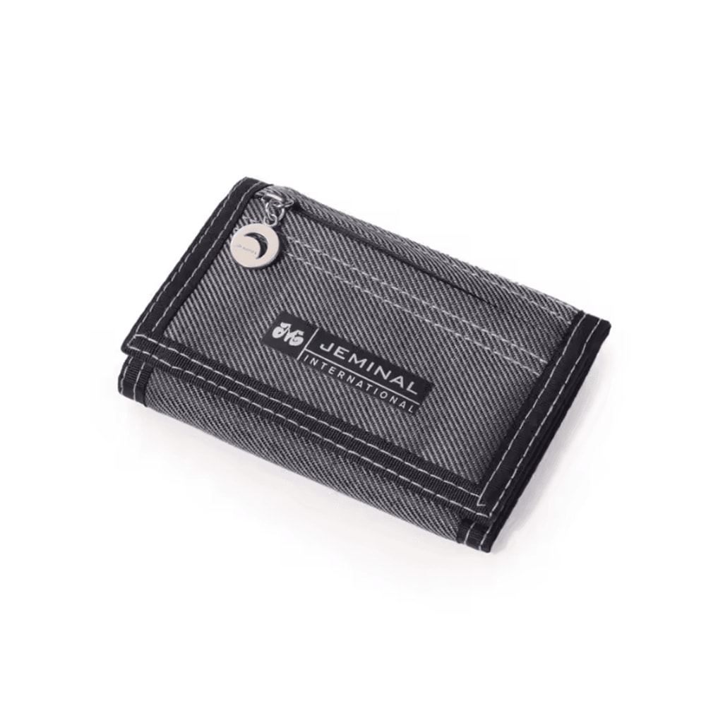 Compact Canvas Trifold Wallet With Coin Pocket Card Organizer 5