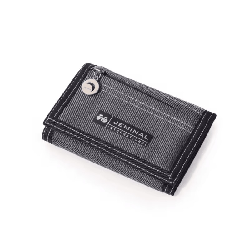Compact Canvas Trifold Wallet With Coin Pocket Card Organizer 5