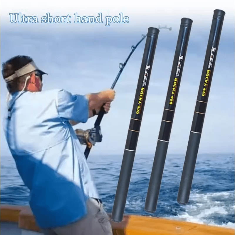 Ultralight Telescopic Fishing Rod Portable Travel Hand Pole For Lake Stream Fishing 2