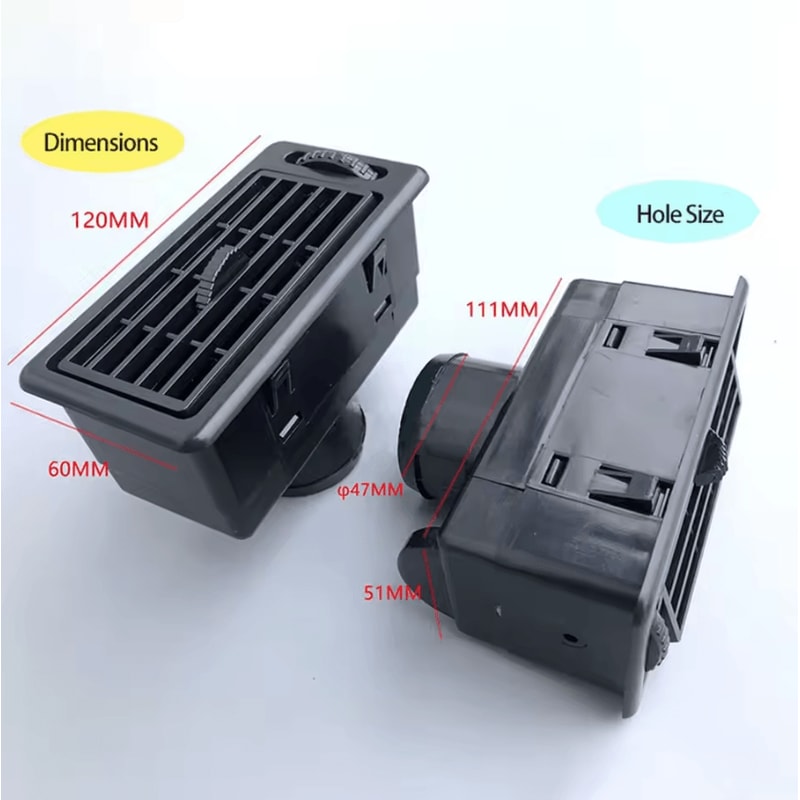 Universal Car Dashboard Air Vent Outlet AC Defrost Ventilation Replacement 3