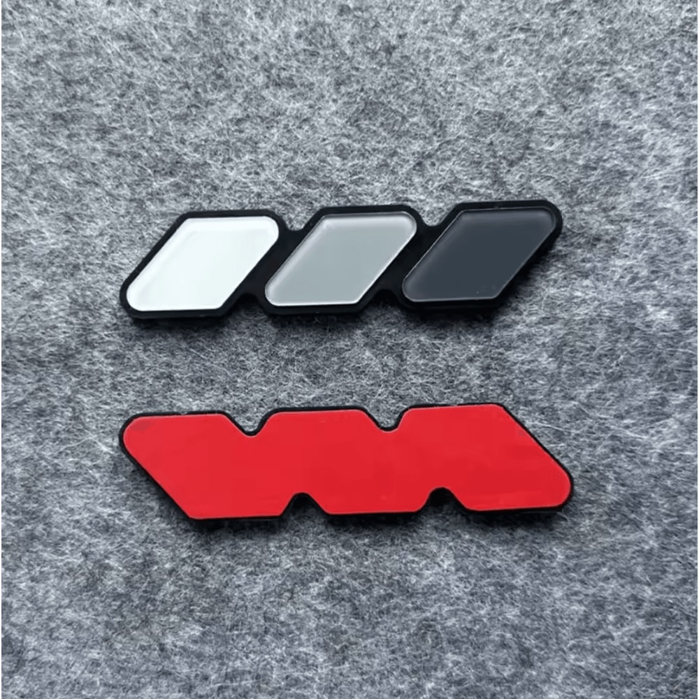 TriColor Toyota Grille Badge Emblem Retro Style Front Grill Accent For Tacoma 4Runner Tundra 2