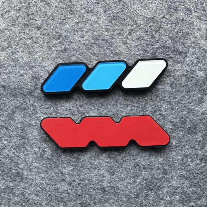 TriColor Toyota Grille Badge Emblem Retro Style Front Grill Accent For Tacoma 4Runner Tundra 4