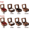 Romantic Wooden Ring Display Box Elegant Engagement Wedding Keepsake Holder 1