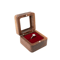 Romantic Wooden Ring Display Box Elegant Engagement Wedding Keepsake Holder 6