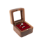 Romantic Wooden Ring Display Box Elegant Engagement Wedding Keepsake Holder 9