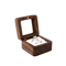Romantic Wooden Ring Display Box Elegant Engagement Wedding Keepsake Holder 8