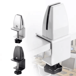 adjustable aluminum desk partition clamp – multifunction glass baffle clip for office divider