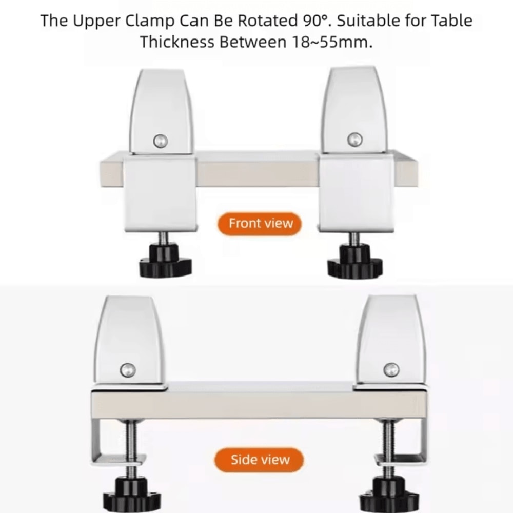 Adjustable Aluminum Desk Partition Clamp Multifunction Glass Baffle Clip For Office Divider 1