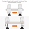 Adjustable Aluminum Desk Partition Clamp Multifunction Glass Baffle Clip For Office Divider 1