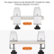 Adjustable Aluminum Desk Partition Clamp Multifunction Glass Baffle Clip For Office Divider 1