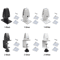 Adjustable Aluminum Desk Partition Clamp Multifunction Glass Baffle Clip For Office Divider 4