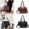 Japanese JK Style PU Leather Crossbody Handbag Minimalist Student Shoulder Itabag 0