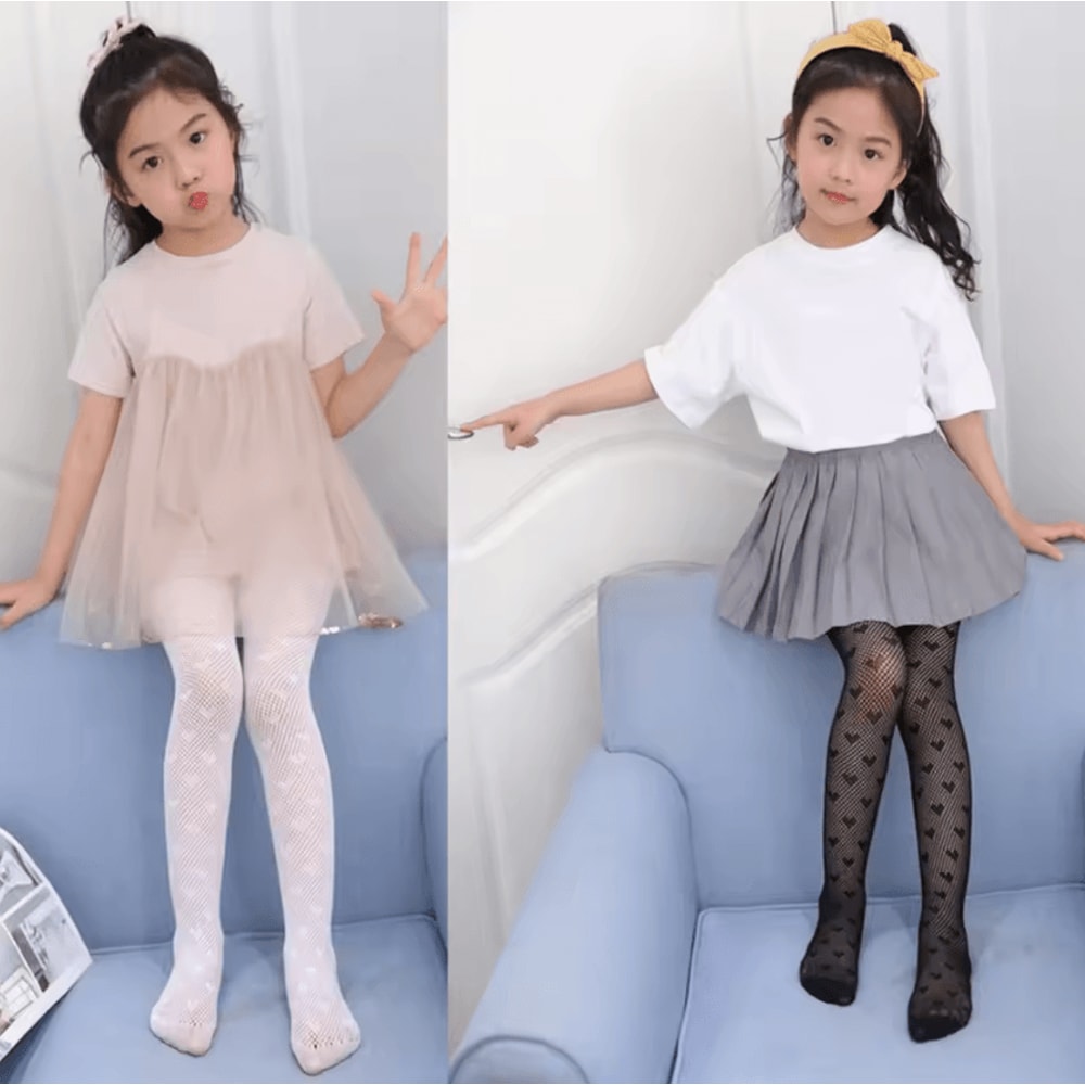 Princess Mesh Baby Girl Pantyhose Soft Breathable Lace Tights For All Seasons 0