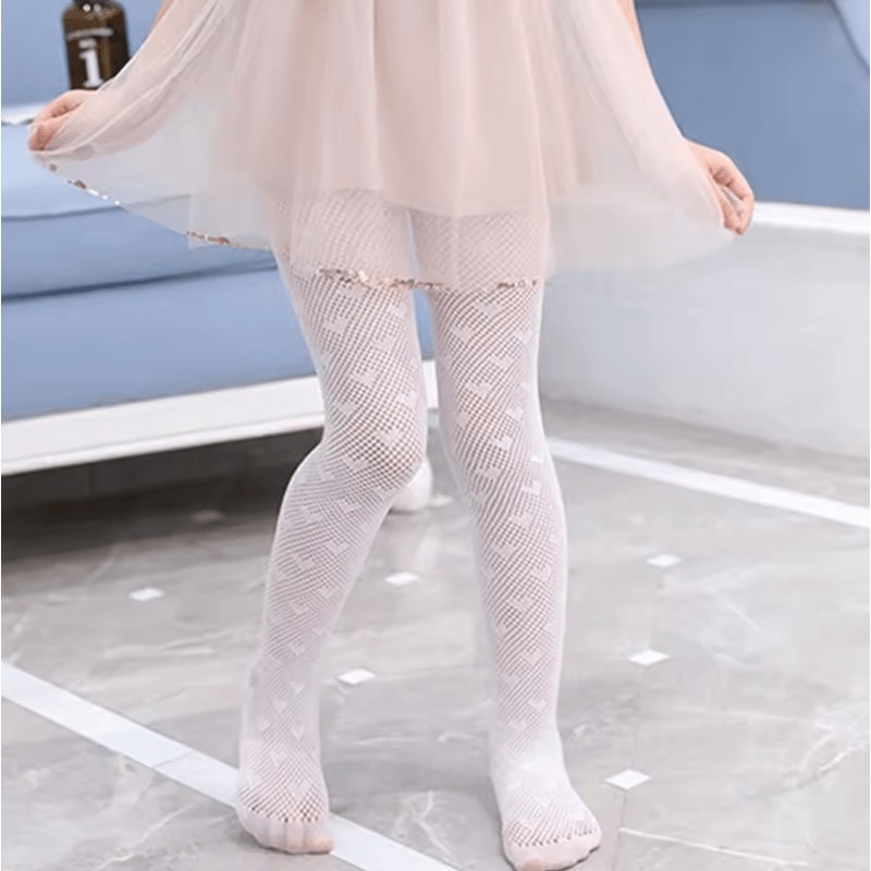 Princess Mesh Baby Girl Pantyhose Soft Breathable Lace Tights For All Seasons 2