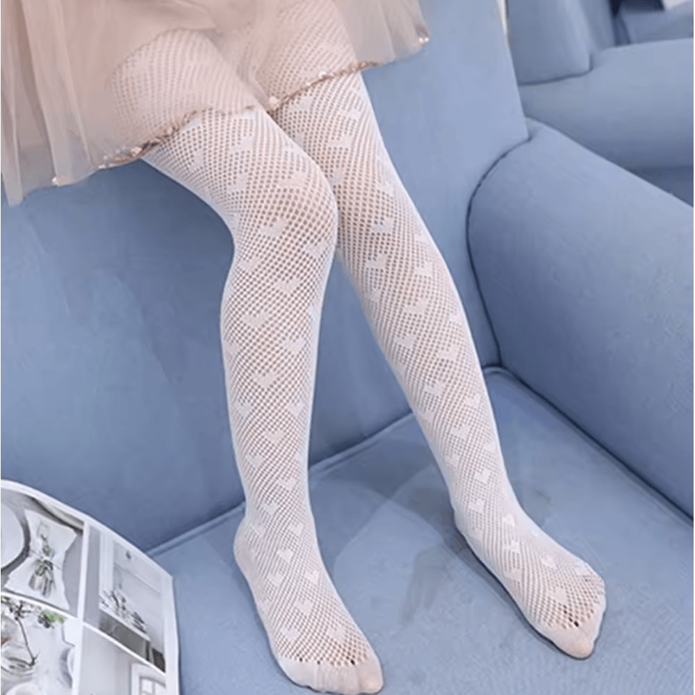 Princess Mesh Baby Girl Pantyhose Soft Breathable Lace Tights For All Seasons 3