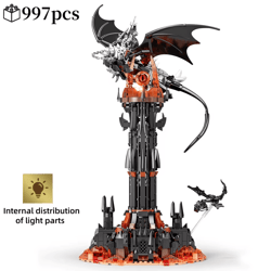 moc fell beast magic tower building blocks – fantasy fortress castle set