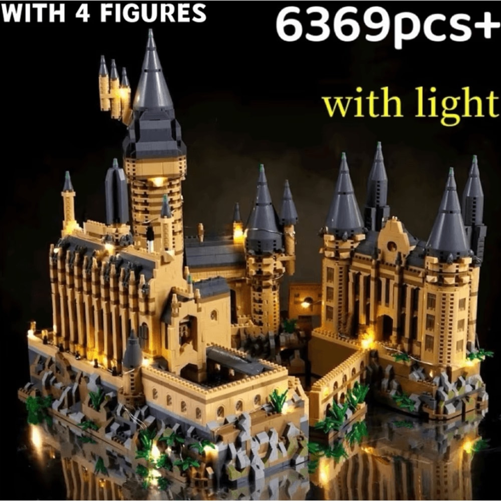 Creative Medieval Magic Castle Micro Building Blocks School Architecture Palace DIY Set 0