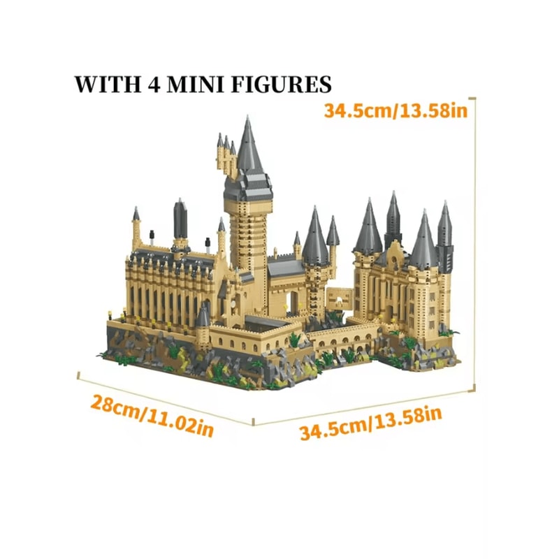 Creative Medieval Magic Castle Micro Building Blocks School Architecture Palace DIY Set 3