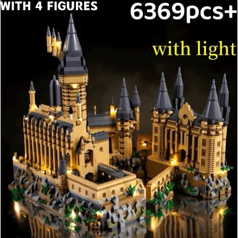 Creative Medieval Magic Castle Micro Building Blocks School Architecture Palace DIY Set 4