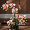 Creative Orchid Flower Building Blocks Bouquet Romantic DIY Home Decor Set 0