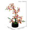 Creative Orchid Flower Building Blocks Bouquet Romantic DIY Home Decor Set 4