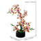 Creative Orchid Flower Building Blocks Bouquet Romantic DIY Home Decor Set 4