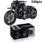 Technical Motorcycle MOC Building Blocks Kit Creative DIY Motorbike Model Set 3