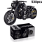 Technical Motorcycle MOC Building Blocks Kit Creative DIY Motorbike Model Set 3