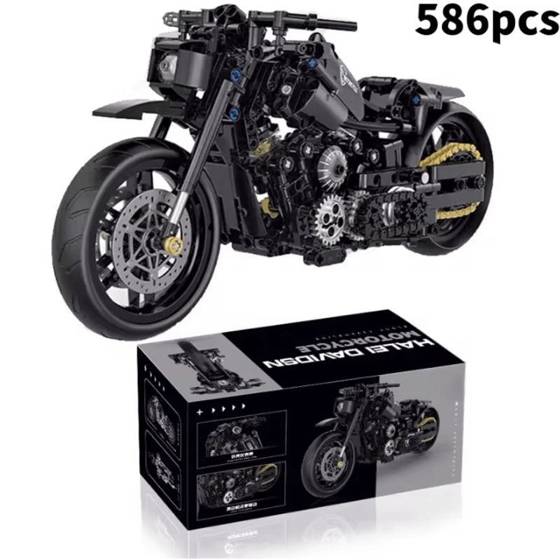 2024 Technic Motorcycle Building Blocks Kit Duke Racing Motorbike DIY Model Set 0