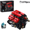 1370PCS Technical V8 Engine Building Blocks Motorized DIY Mechanical Model Kit 4