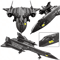 SR71 Blackbird Spy Plane Building Blocks Military Aircraft MOC STEM Model Kit 1